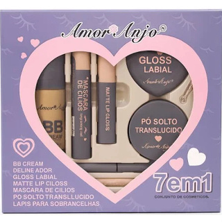 Kit Maquiagem Amor Anjo 7 em 1 Completo Multifuncional em Oferta na Shopee