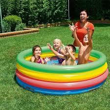 Piscina Inflável Arco-íris Infantil 550 Litros Mor