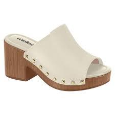 TAMANCO FEMININO PLATAFORMA MOLECA OFICIAL NAPA BRANCO OFF ELÁSTICO LATERAL SUPER LEVE  MACIO