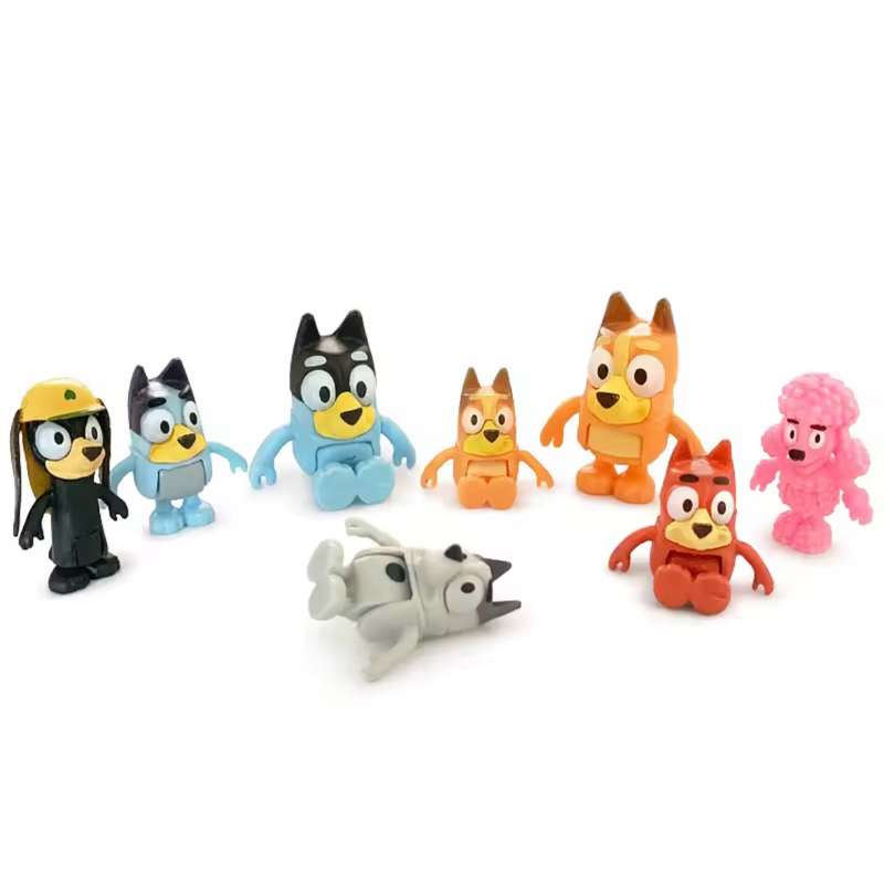 Kit Bonecos Cachorrinhos Bluey bingo Animados Estilo Desenho – Mini Figuras Colecionáveis Infantil em Oferta na Shopee