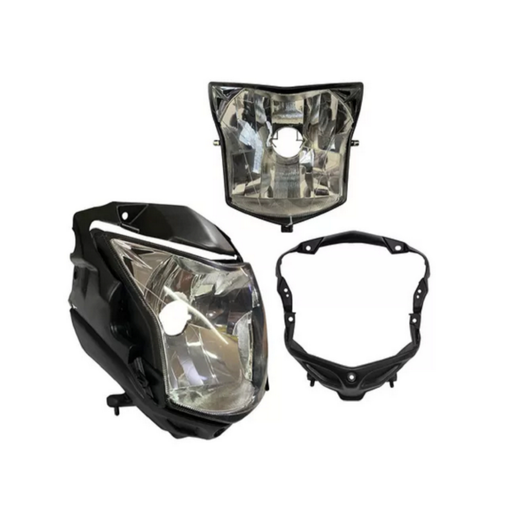 Bloco Optico Farol E Carcaça Interna Aranha Moto Nxr Bros 150 2013/2014