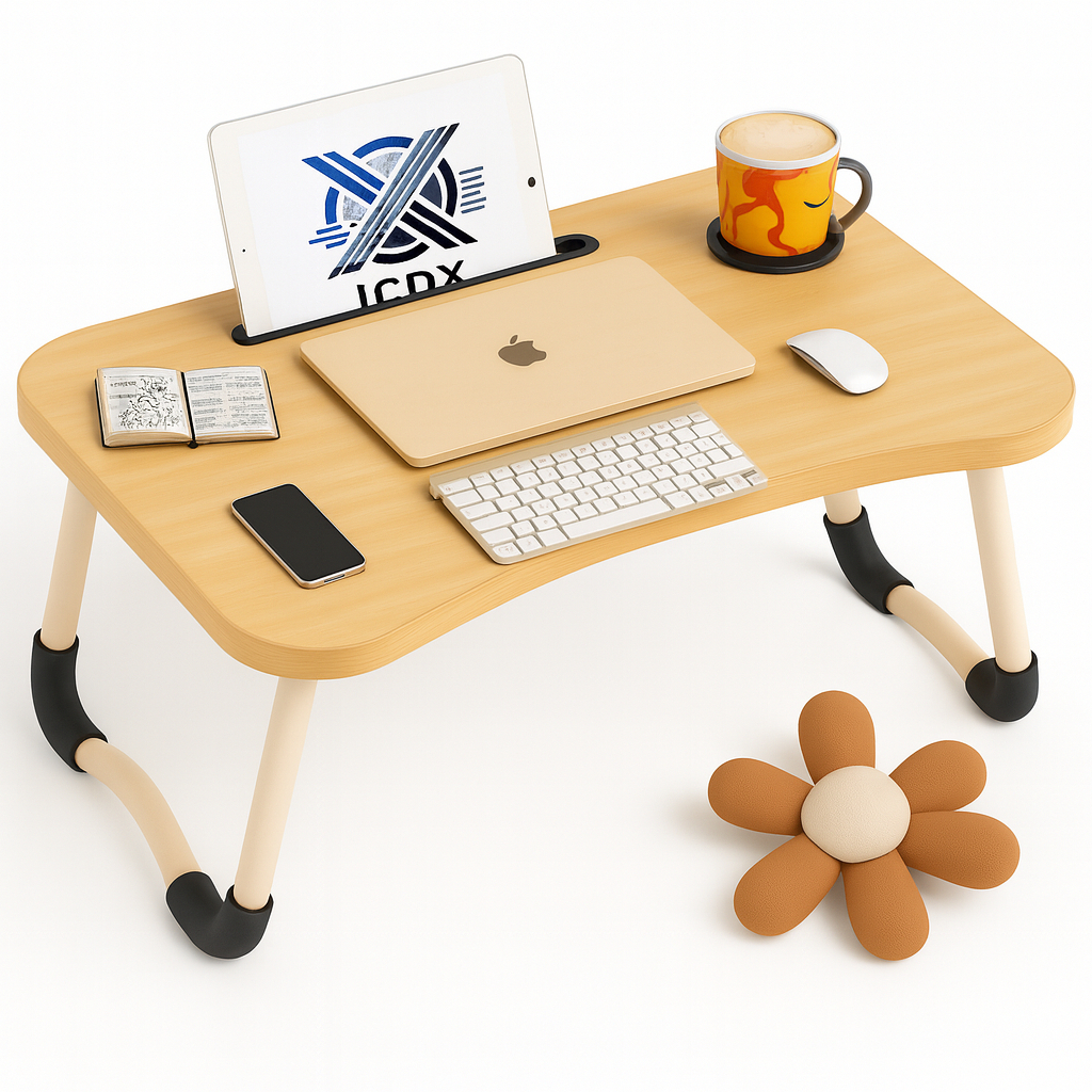 Imagem Mesa de Notebook para Cama Mesa Dobrável Multiuso Portátil Mesa Tablet Refeição Home Office