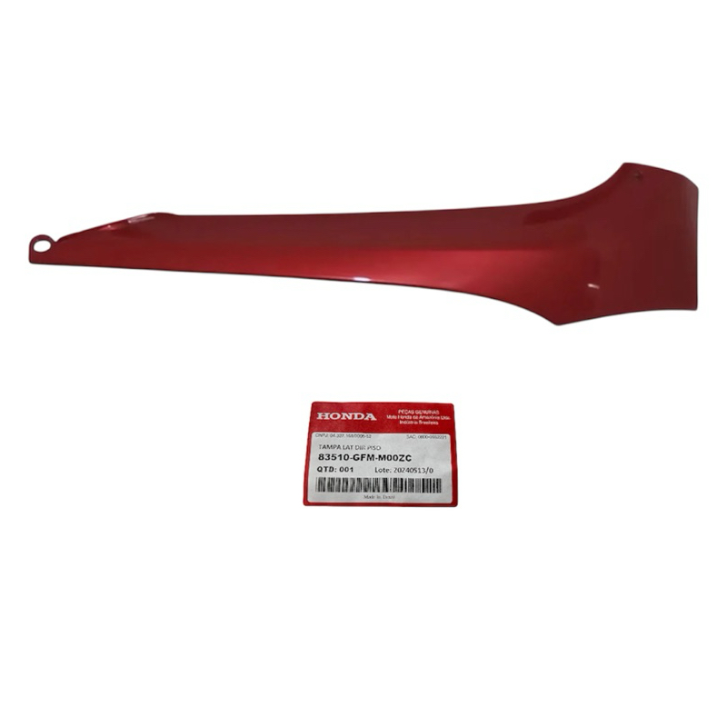 Tampa Lateral Piso Direito Lead 110 2010 2011 Vermelho Original Honda