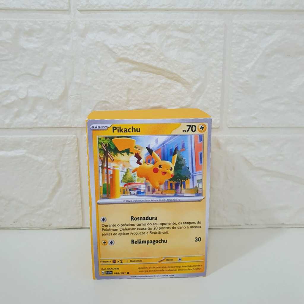 Caixinha lembrancinha Tema Cartas Pokémon festa infantil personalizada