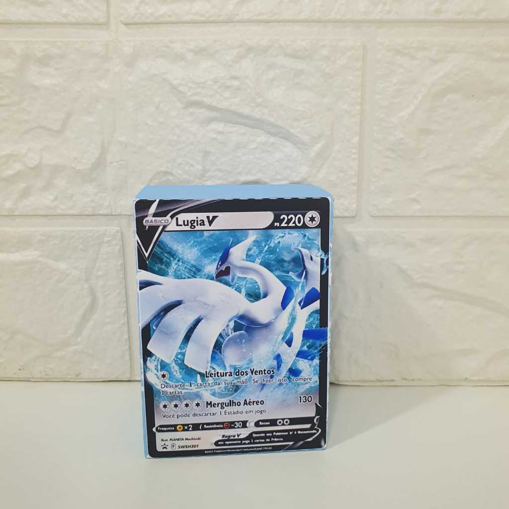 Carta Pokémon Caixinha  lembrancinha festa infantil personalizada