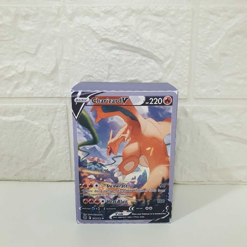 Caixinha lembrancinha Tema Carta Pokémon festa infantil personalizada