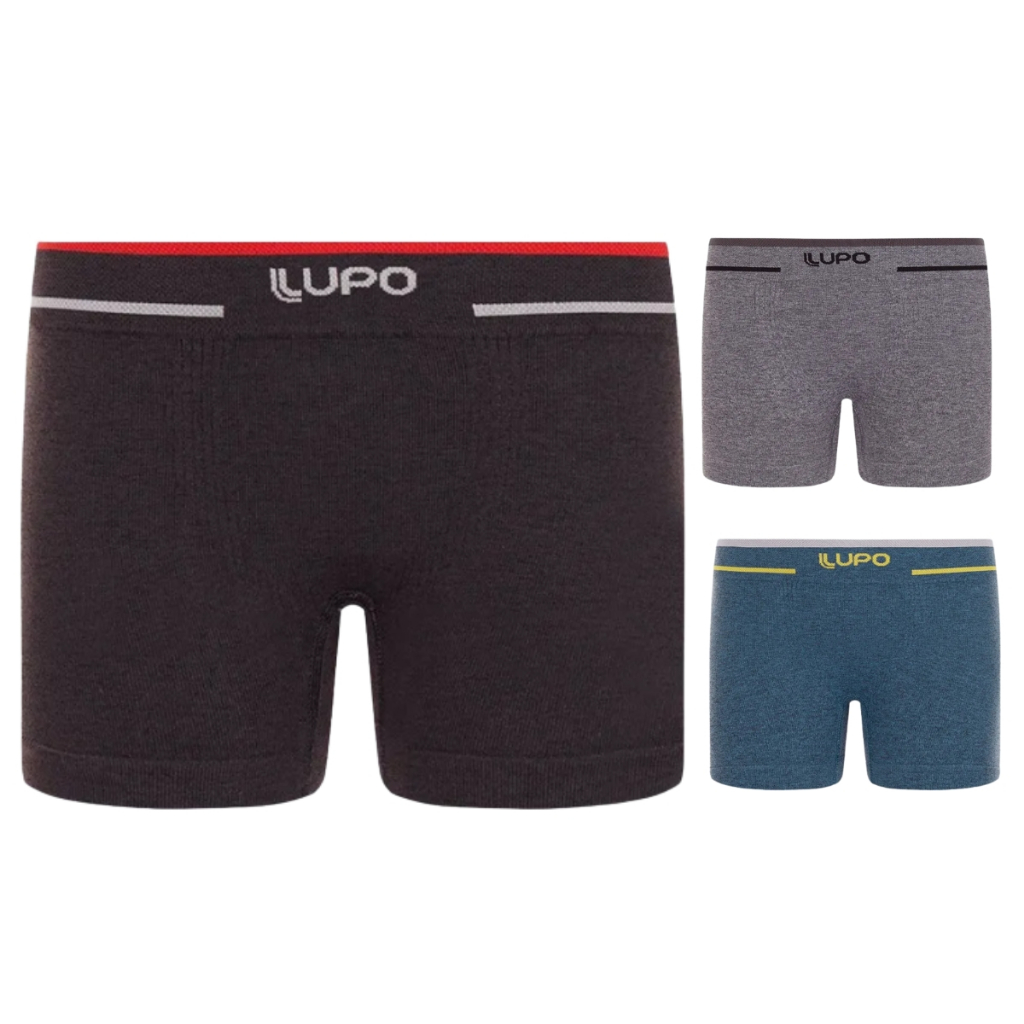 Cueca Boxer Lupo Microfibra Sem Costura Plus Size Tamanho Especial 17800 em Oferta na Shopee