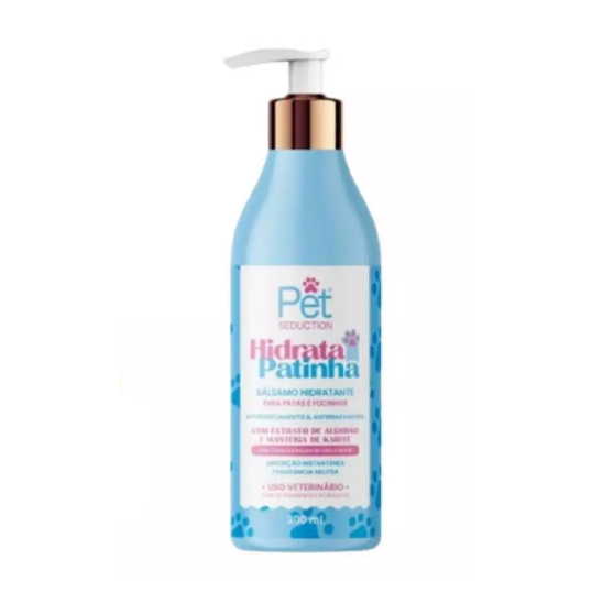 Hidratante De Patinha Pet Seduction 300ml Cães E Gatos Protetor De Coxins Rachaduras Lambível