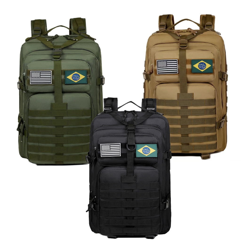 Mochila Tática Masculina 30L / 50L Reforçada Impermeável Grande Capacidade Camping, Viagem e Trilhas Outdoor em Oferta na Shopee