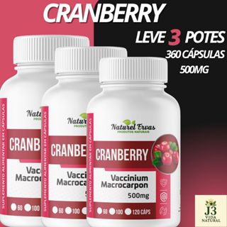 SUPLEMENTO CRANBERRY 120 CÁPSULAS 500MG em Oferta na Shopee