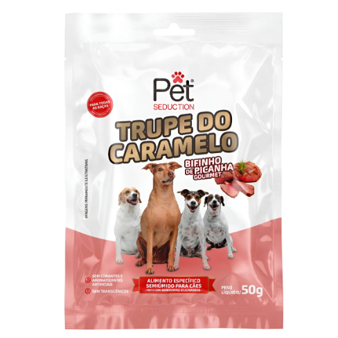BIFINHO PICANHA 50GR TRUPE DO CARAMELO PET SEDUCTION