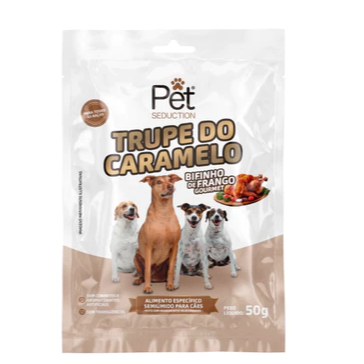 BIFINHO DE FRANGO GOURMET TRUPE DO CARAMELO PET SEDUCTION - 50G