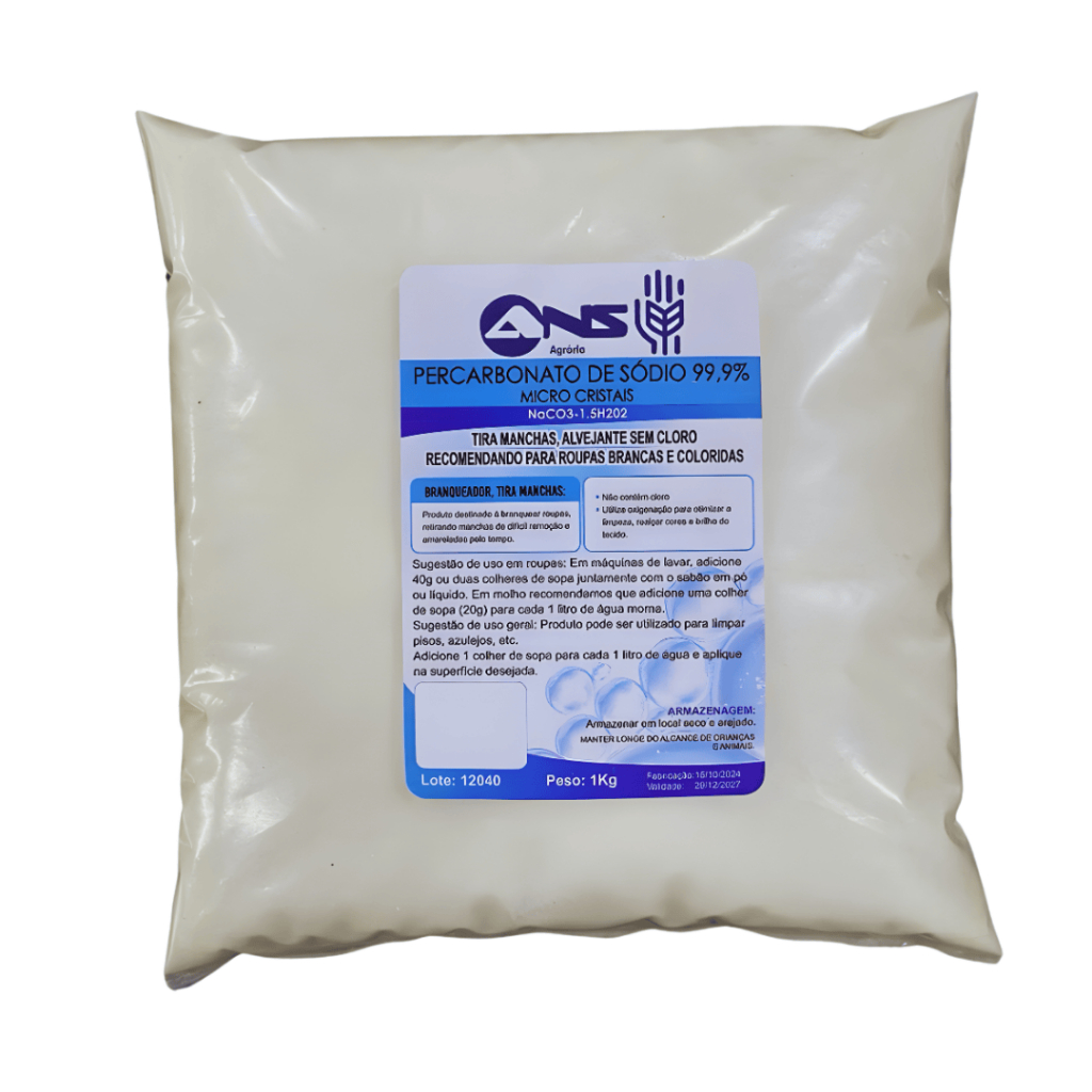 Percarbonato de Sódio alvejante tira manchas clareador de roupas 1kg , limpeza geral em Oferta na Shopee