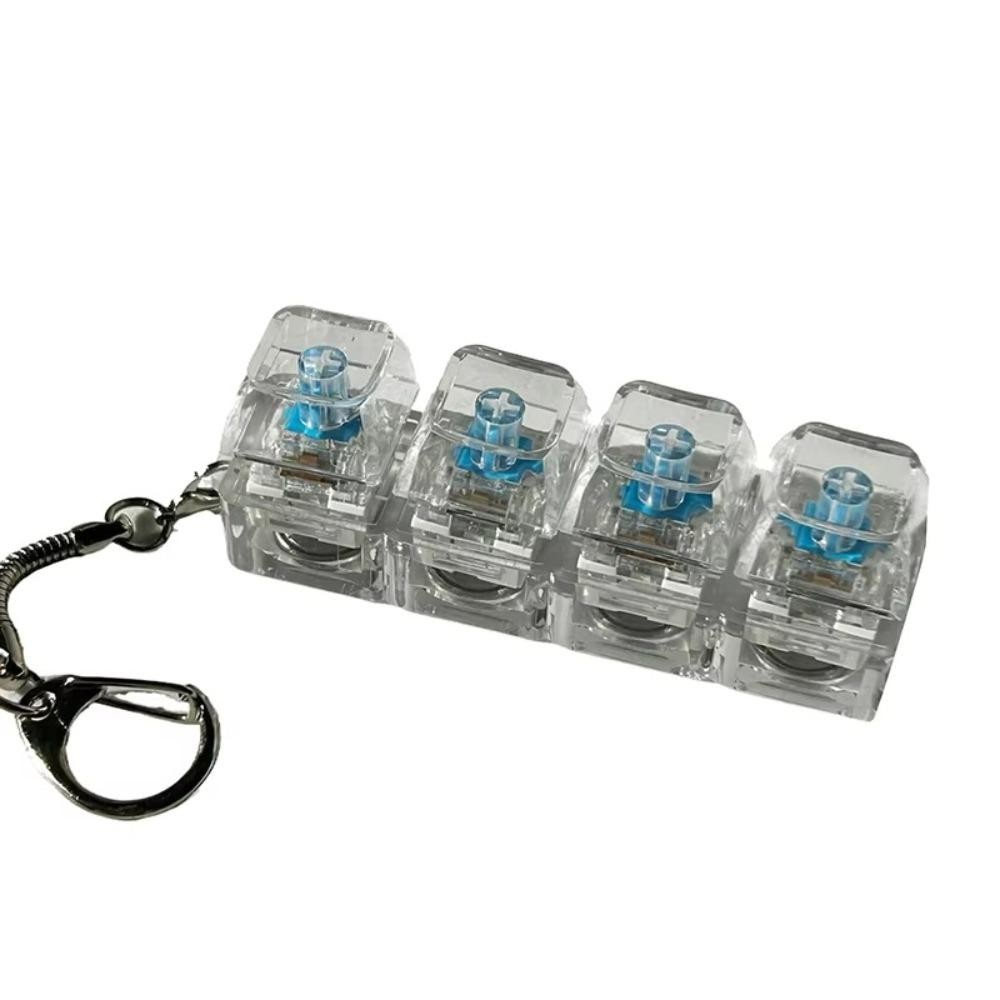 Chaveiro Ansiedade Transparentes/ Cores Variadas Toys de Teclado Mecânico com LED de Varias Cores — R$ 49,98 em Shopee
