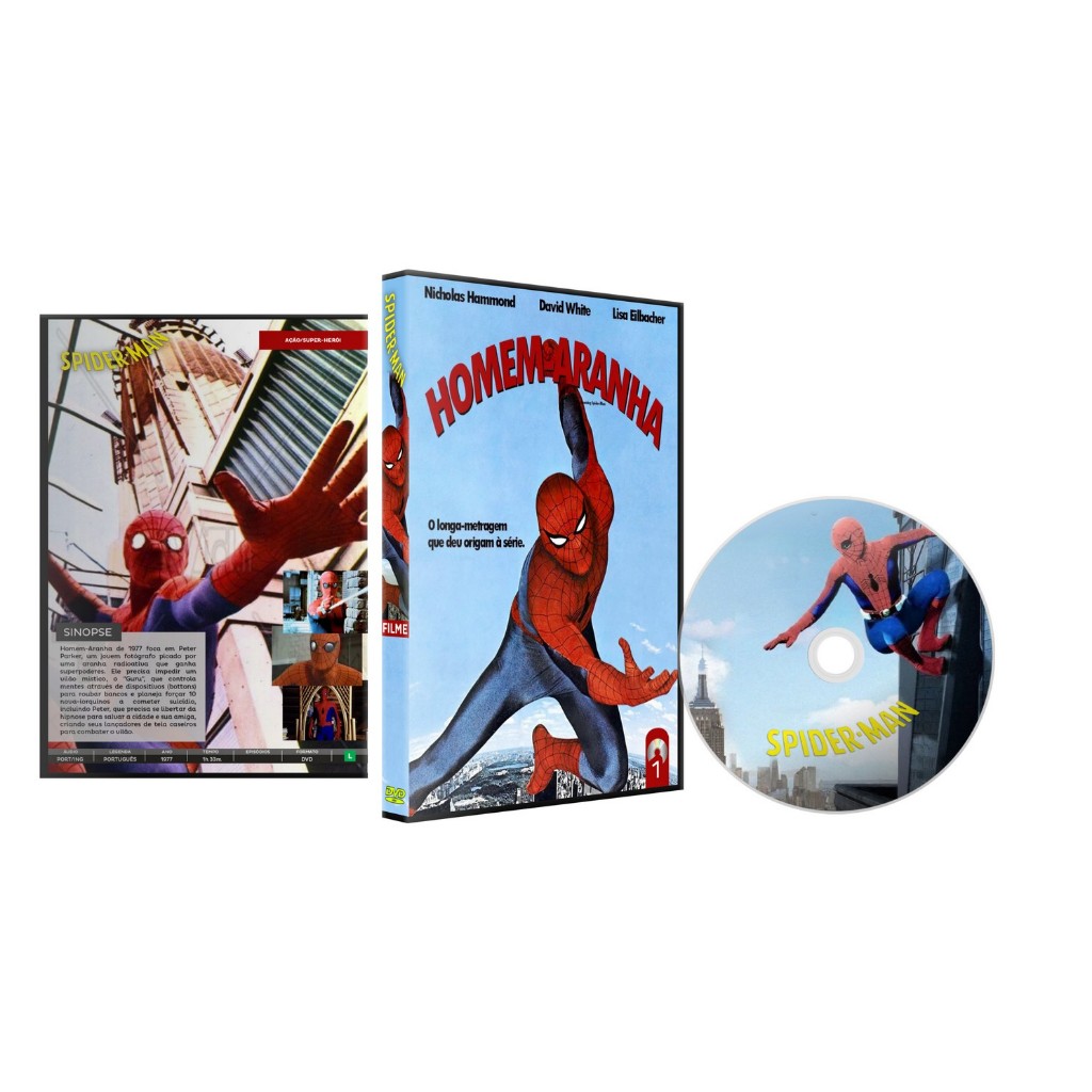 Dvd Homem Aranha Filmes Clássicos Anos 70 Dublado