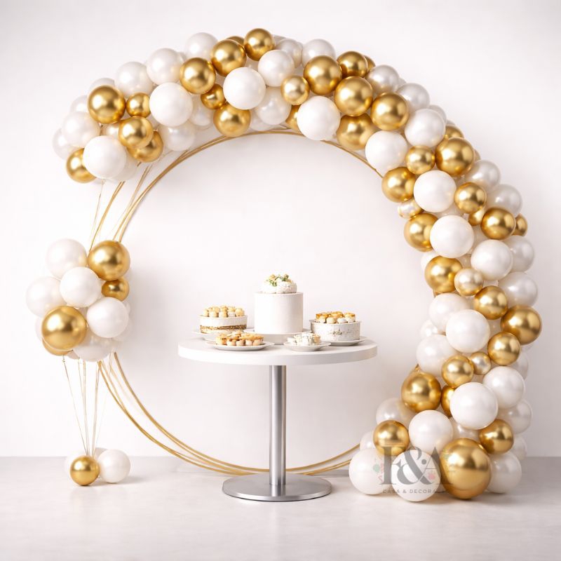 Kit 75 Balões Branco Liso e Dourado Metalizado | Balão Bexiga Festas Aniversário em Oferta na Shopee