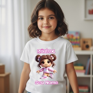 Camisa Camiseta Roblox Menina Bonecas Com Nome Vários Modelos 2 ao GG em Oferta na Shopee