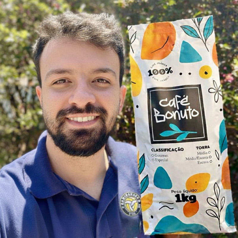 1 Kg Café 100% Arábica em Grãos Bonuto Torra Média em Oferta na Shopee