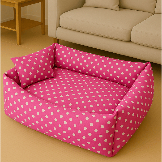 Cama para Cachorro e Gato - Luxo Pet Fibra Tamanho M e G + Travesseiro de Brinde Envio Imediato