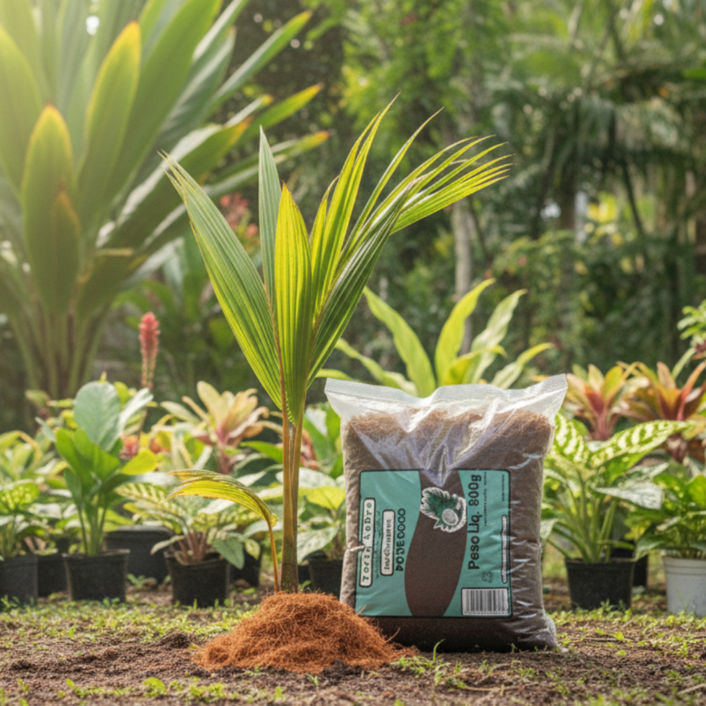 PÓ DE COCO 100% NATURAL 6.2L até 50L SUBSTRATO ORGÂNICO SOLO FORTE PLANTA SAUDAVEL