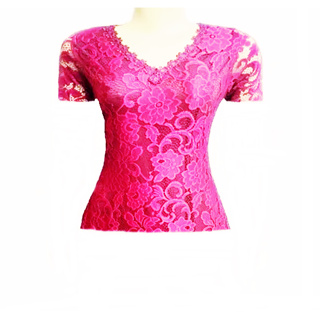 Blusa de renda gola V - Todos tamanhos, inclusive plus size em Oferta na Shopee