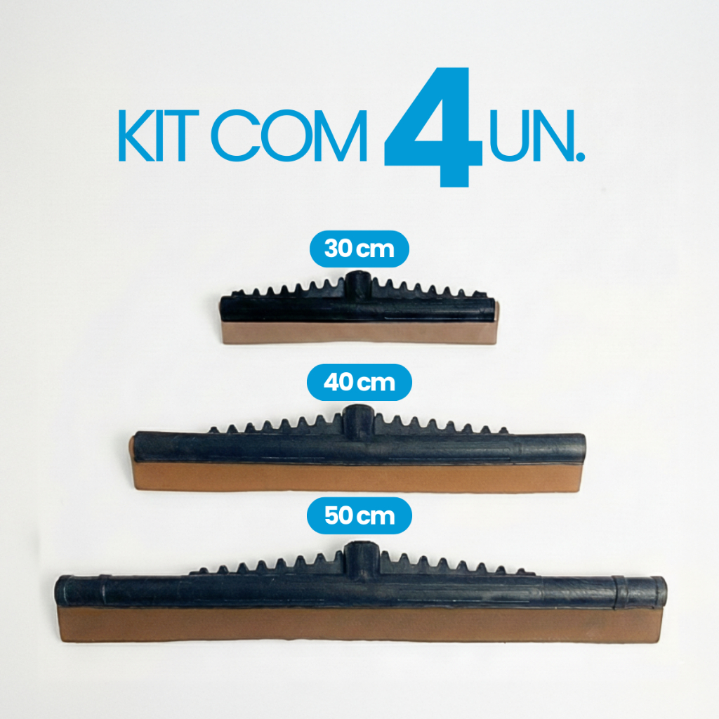 Rodo Limpeza Banheiro Piso 30/40/50cm Sem Cabo Borracha Multiuso Resistente Pia Box Faxina Casa Área Serviço Cozinha em Oferta na Shopee