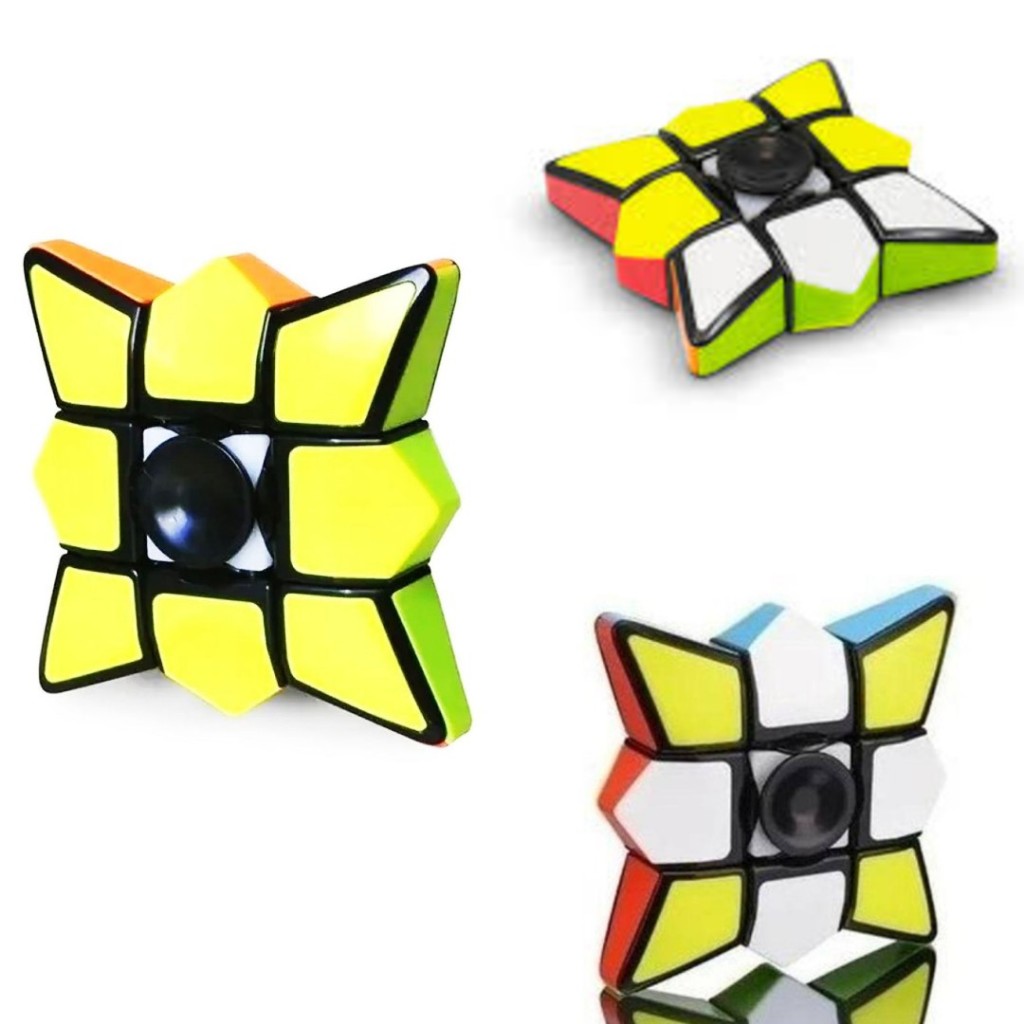Kit 3 Cubo Magico Hand Spinner Rubik Anti Stress Brinquedo P/ TDAH