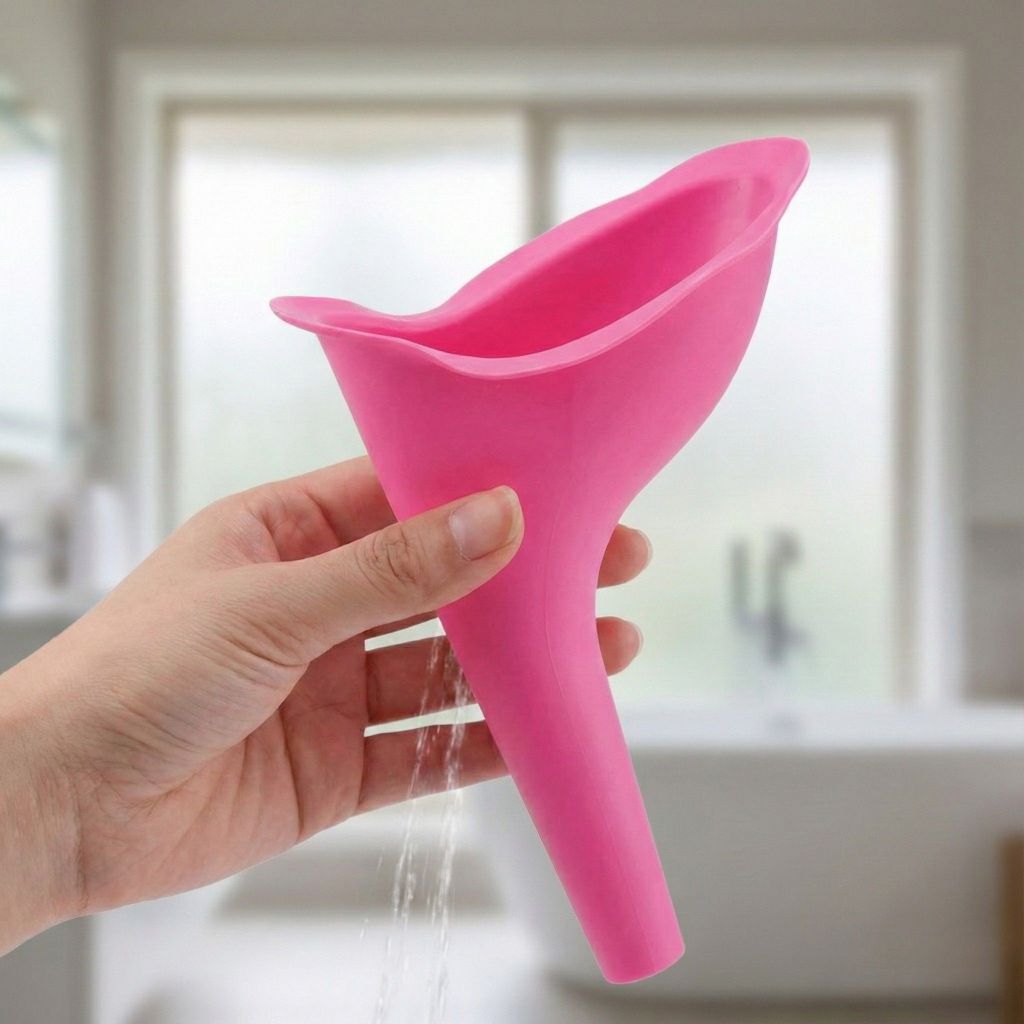 Urinol Feminino Para Fazer Xixi Em Pé Funil Higiênico Mictório Viagem Camping Festival Praia Trilha Compacto Leve em Oferta na Shopee