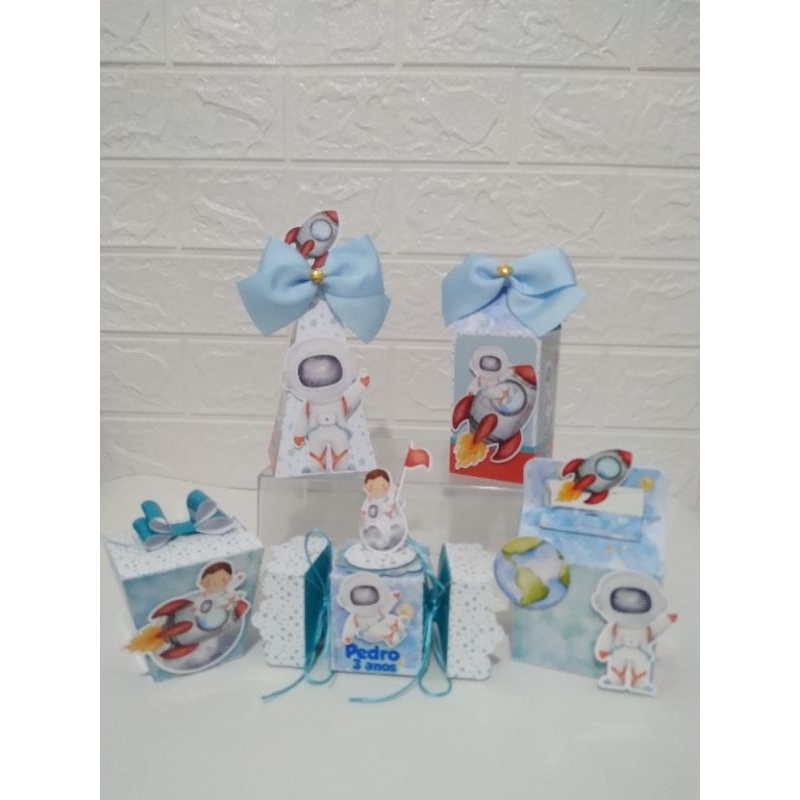 Kit Festa Personalizado Astronauta Lembrancinhas Personalizadas Para Festas Caixinhas Personalizadas