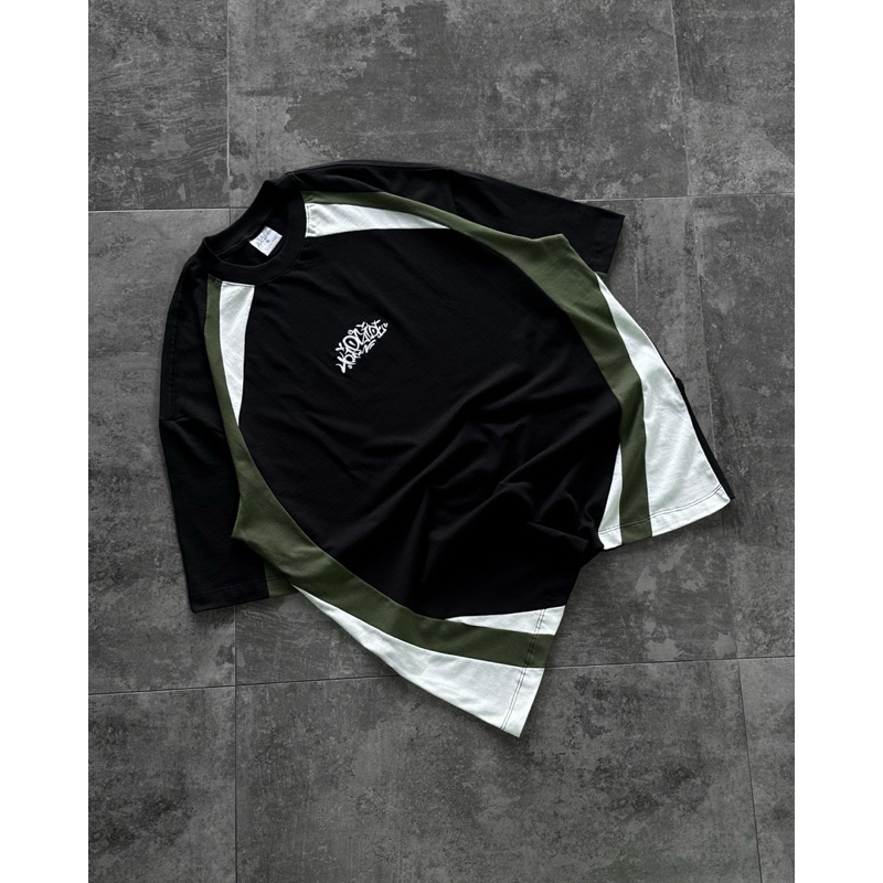 Camiseta Oversized Malhão Recorte Tripside “Equality” - Preto/Verde em Oferta na Shopee