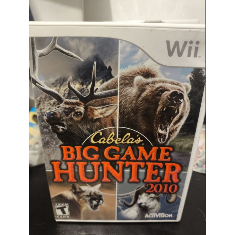 Jogo original para Nintendo Wii original usado Cabelas Big game Hunter 2010