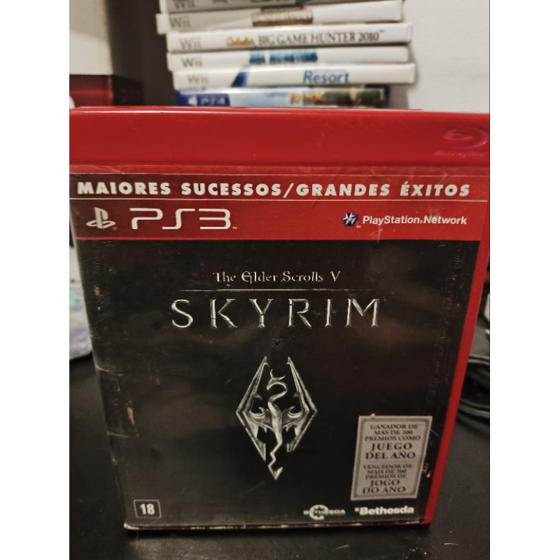 jogo para PS3 usado mídia física Skyrim