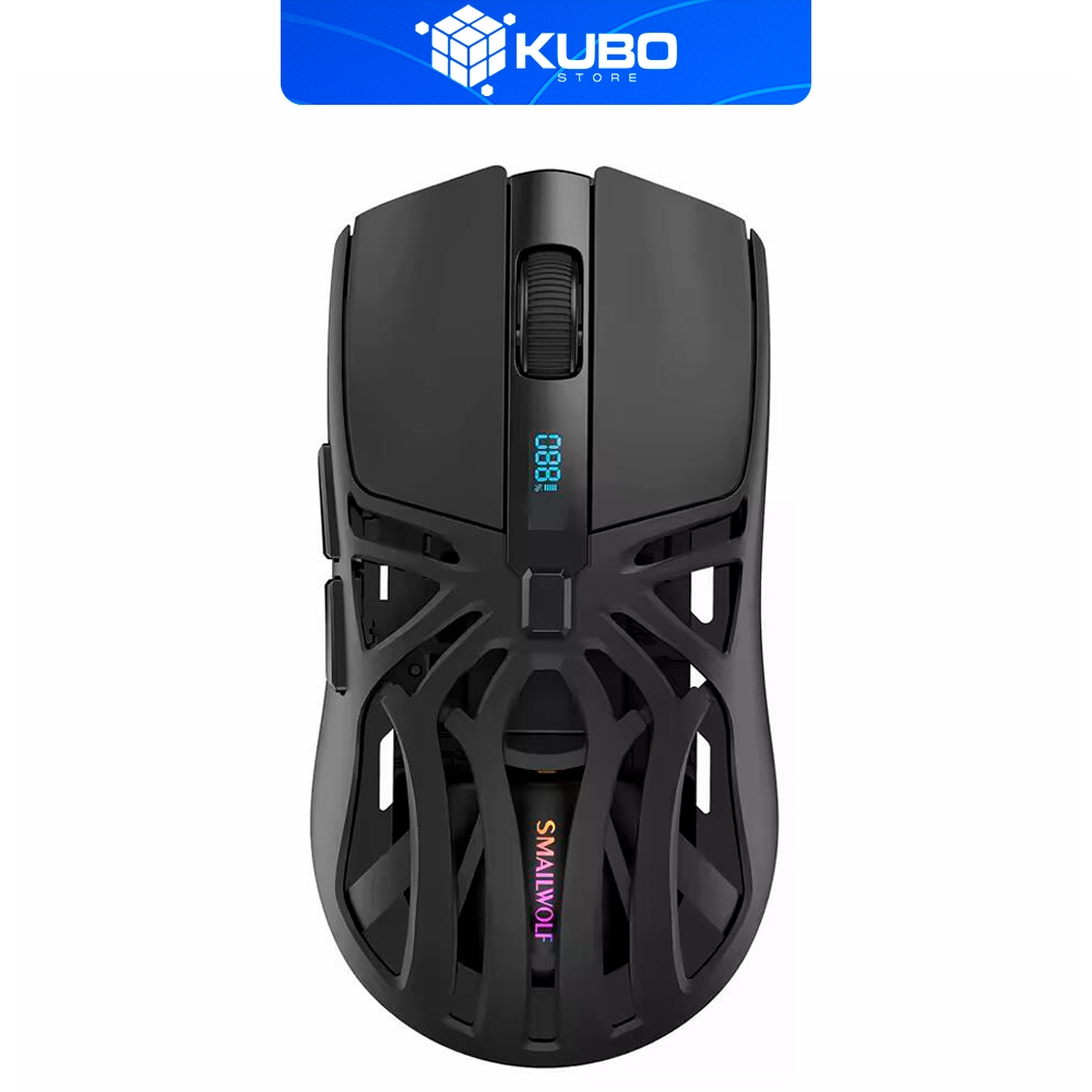 Mouse Sem Fio Gamer Smailwolf RS8 Triplo Modo, Wireless 2.4G, Bluetooth, 10.000 DPI