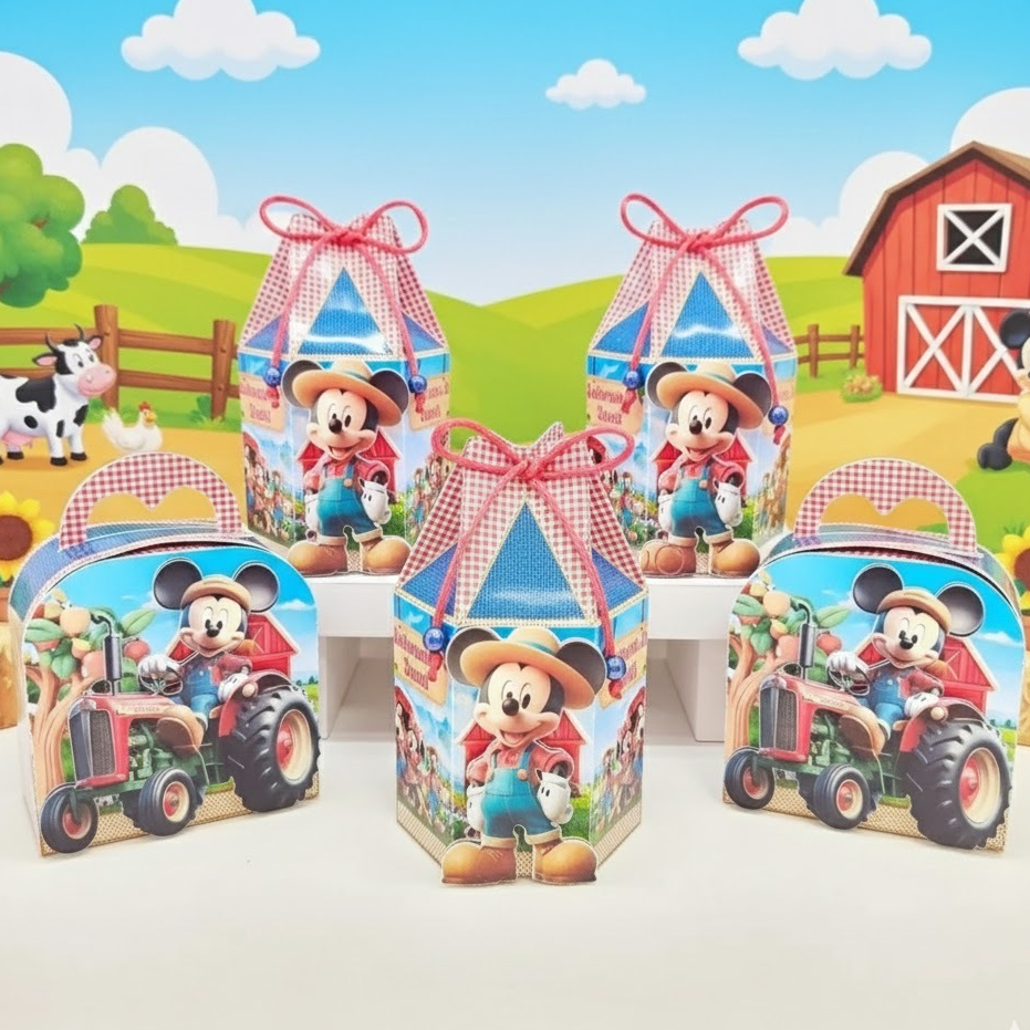 Kit Festa Mickey Fazendinha Personalizados I Lembrancinhas I Festas I Caixinhas I Aniversários
