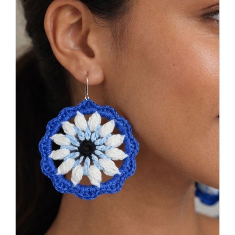 Brinco Olho Grego Crochê: Onde Comprar | BuscaProdutos