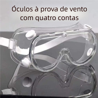 Óculos EPI Ampla Visão - Protege Contra Químicos, Ideal para Laboratório & Obras em Oferta na Shopee