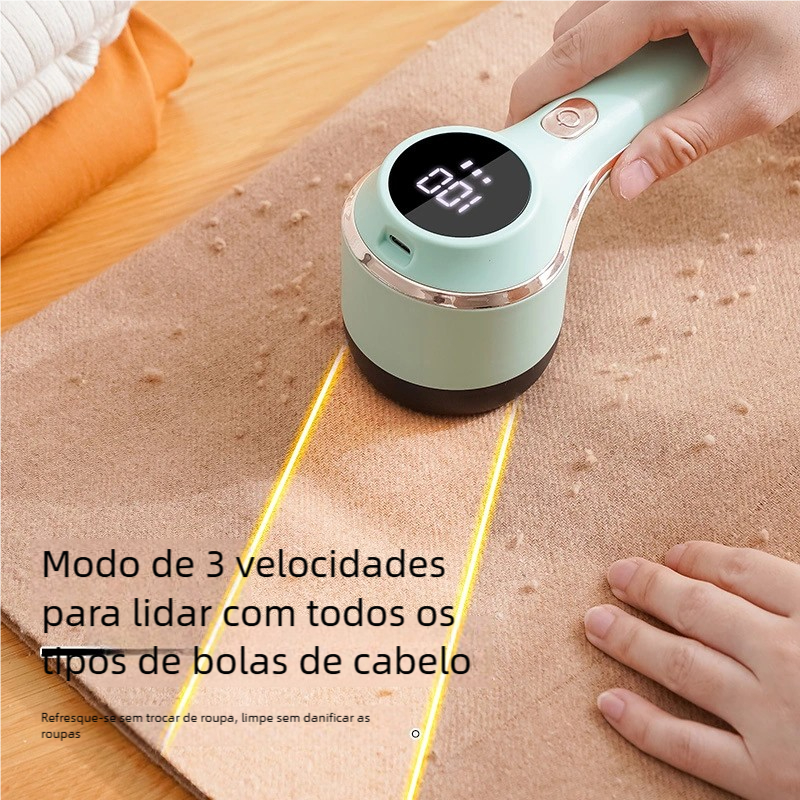 Eficiente Tecido Defuzzer Removedor Fiapos Display Digital Bolas Cabelo Suéter Barbeadores Roupas Sofá Cama Recarregável
