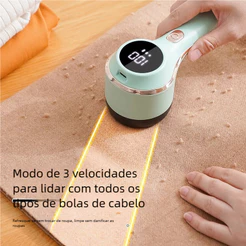 Eficiente Tecido Defuzzer Removedor Fiapos Display Digital Bolas Cabelo Suéter Barbeadores Roupas Sofá Cama Recarregável