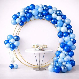 Kit Arco de Balões Azul Claro Escuro e Cromado 125 Unidades Decoração Festa em Oferta na Shopee
