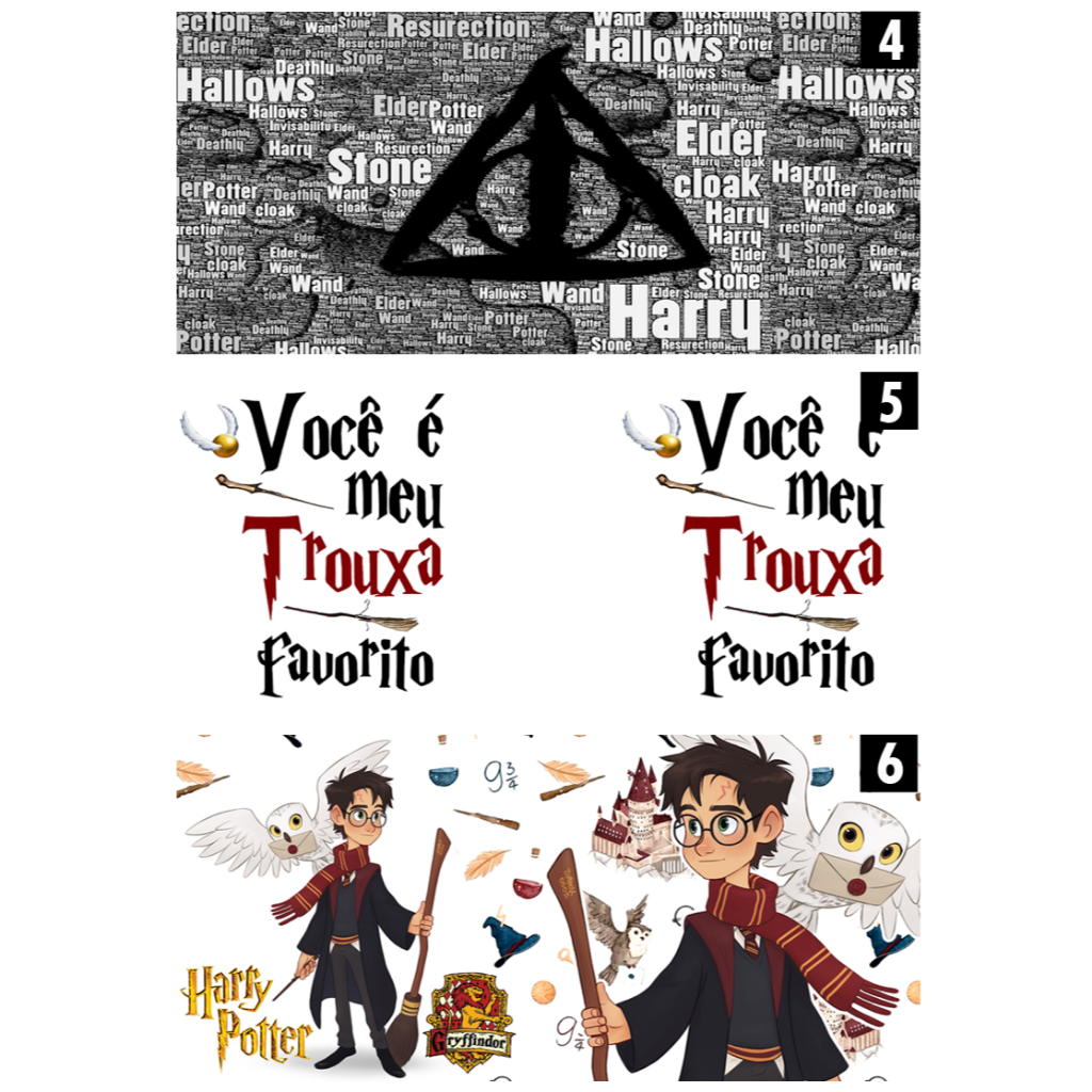 Artes Impressas Harry Potter | Imagens prontas para estampar suas Canecas | Sublimação | Personalizada | Pack 1 — imagem 2 de 2