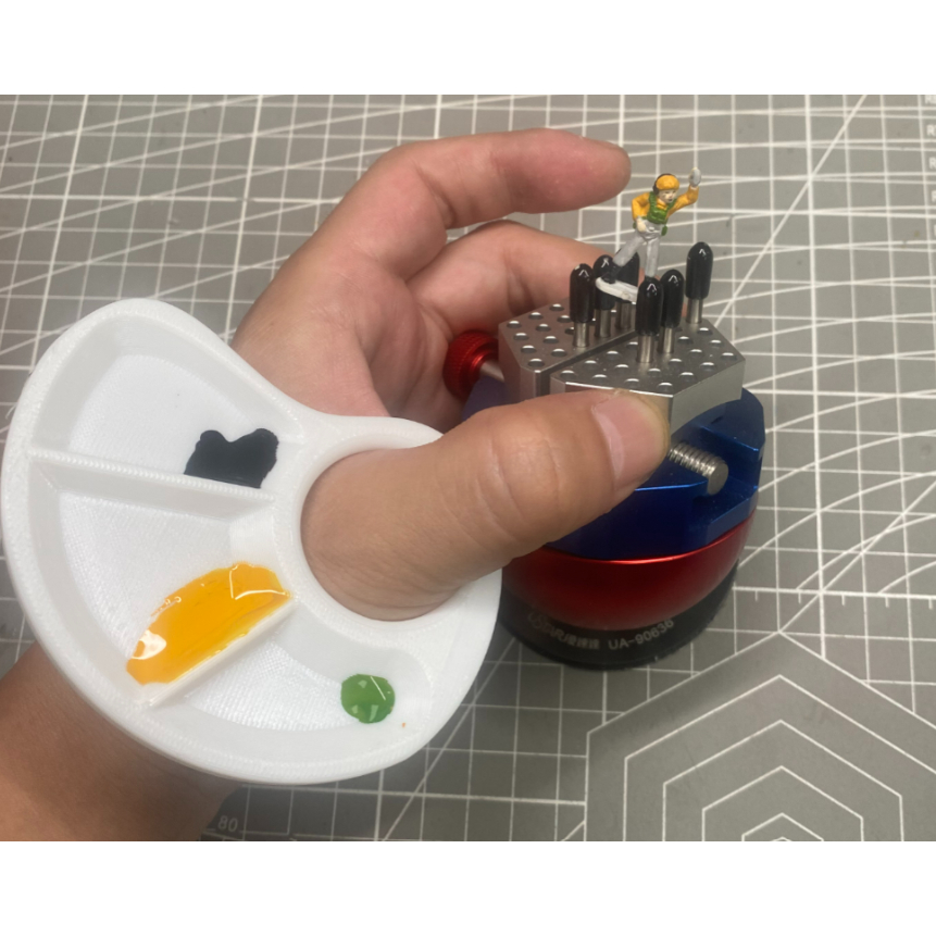 Kit 5 Mini Paletas de Tinta de Dedo Godê para Pintura - Hobby e Miniaturas