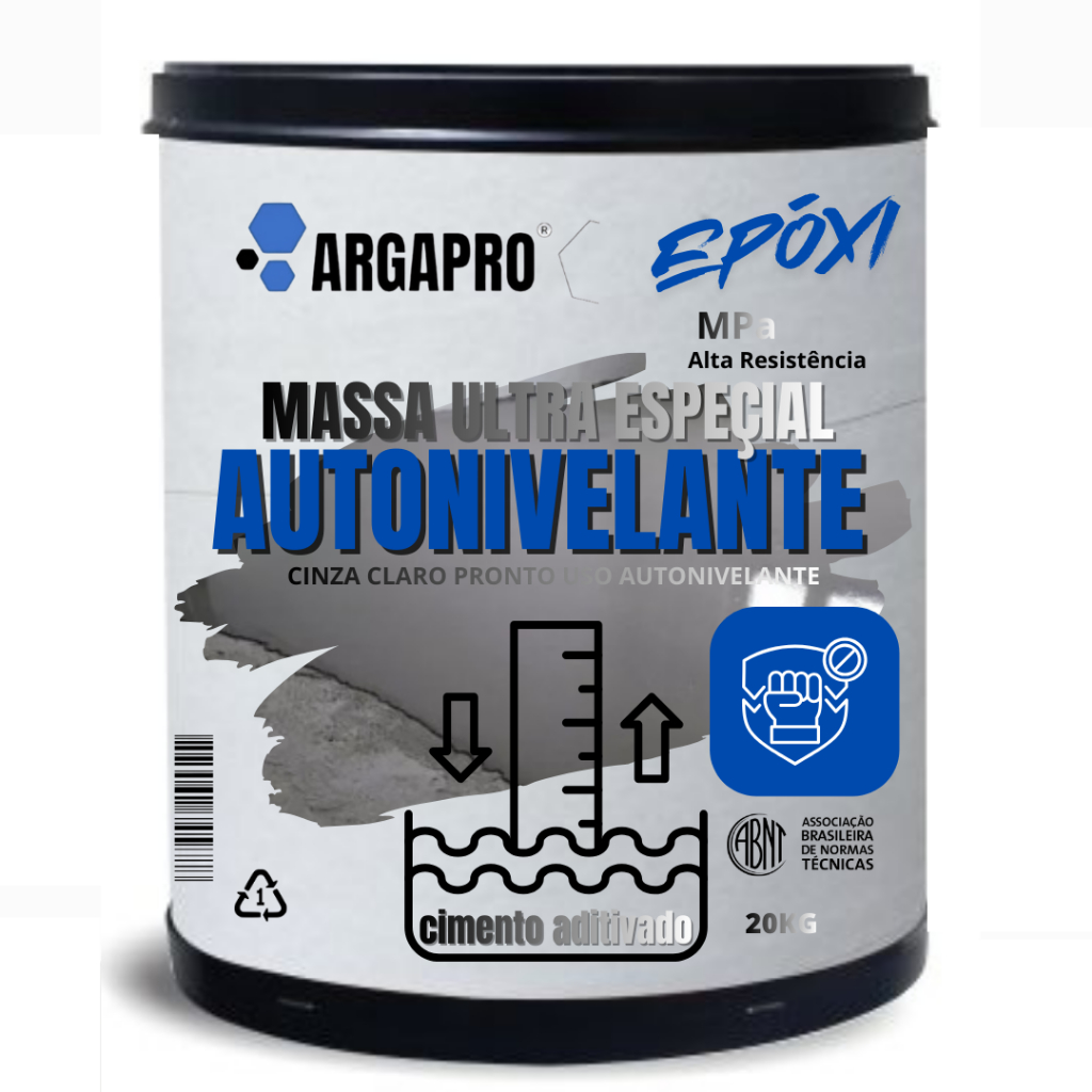 Autonivelante espeçial EPOXI 60mpa resistençia  EXTERNO (PISO LIQUIDO )kit 20kg ARGAPRO