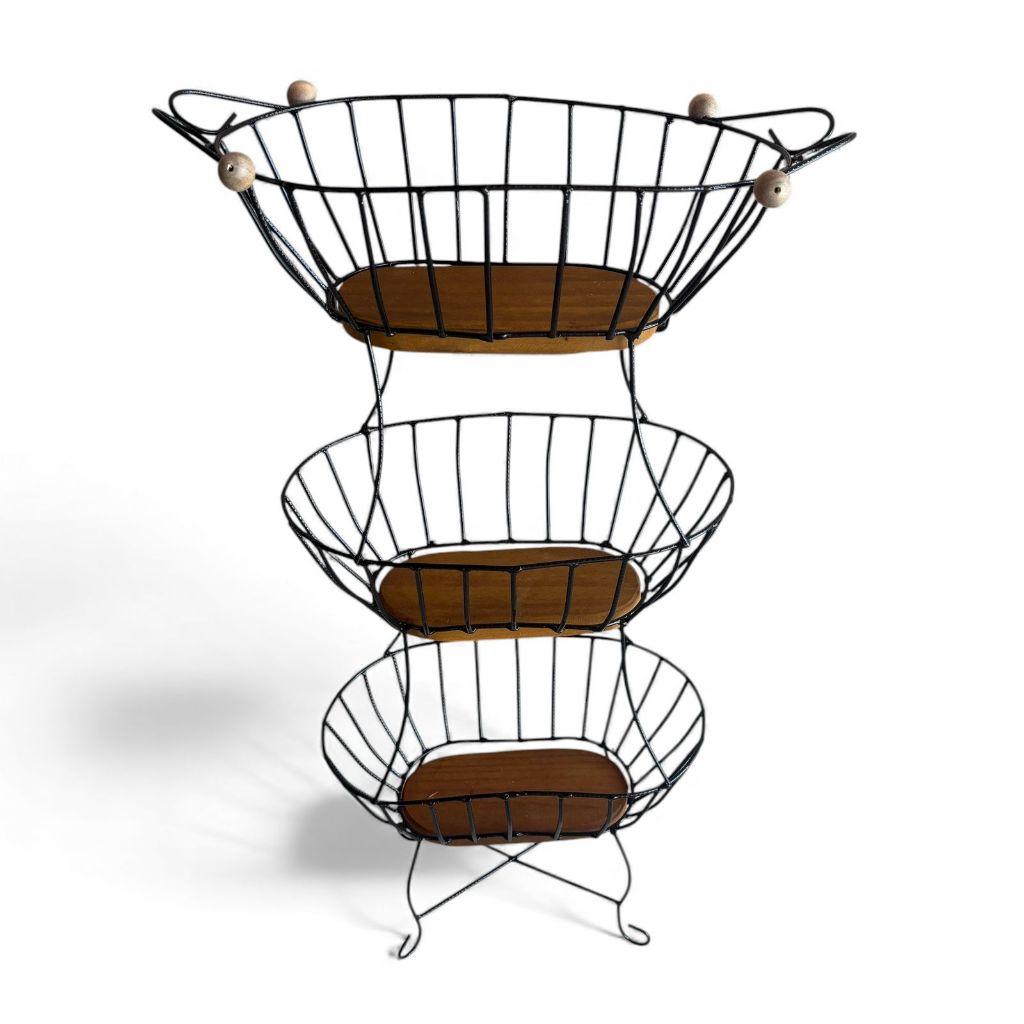 Organizador de Frutas 3 andares Fruteira Rustica 3 andares ENVIO IMEDIATO em Oferta na Shopee