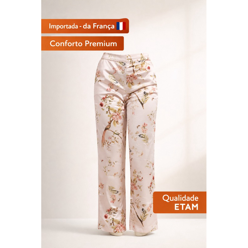 Calça Pijama Importada da França ETAM: Conforto, Estilo e Qualidade em Moda Íntima