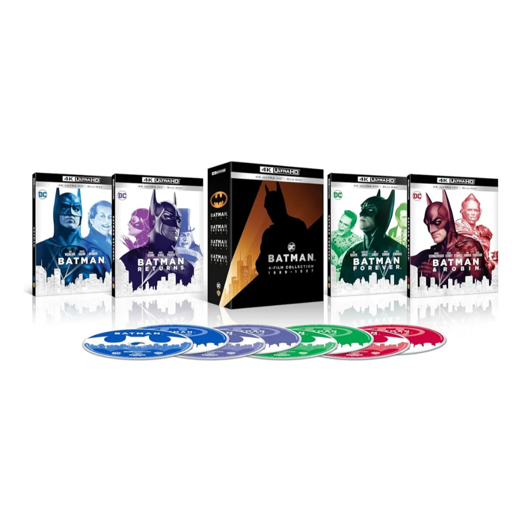 4k + Blu-ray Batman - Coleção 4 Filmes (1989-1997) Lacrado
