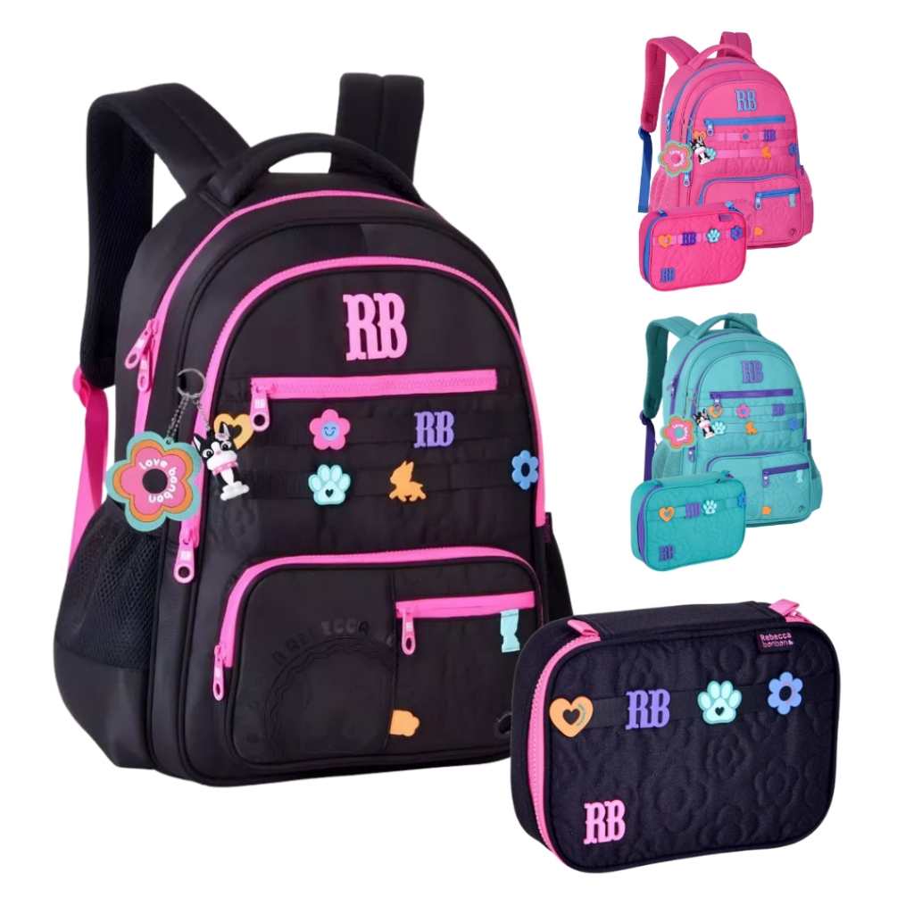 Kit Mochila Rebecca Bonbon + Estojo Box Original ou Lancheira Térmica Escolar Costas Aulas Menina em Oferta na Shopee