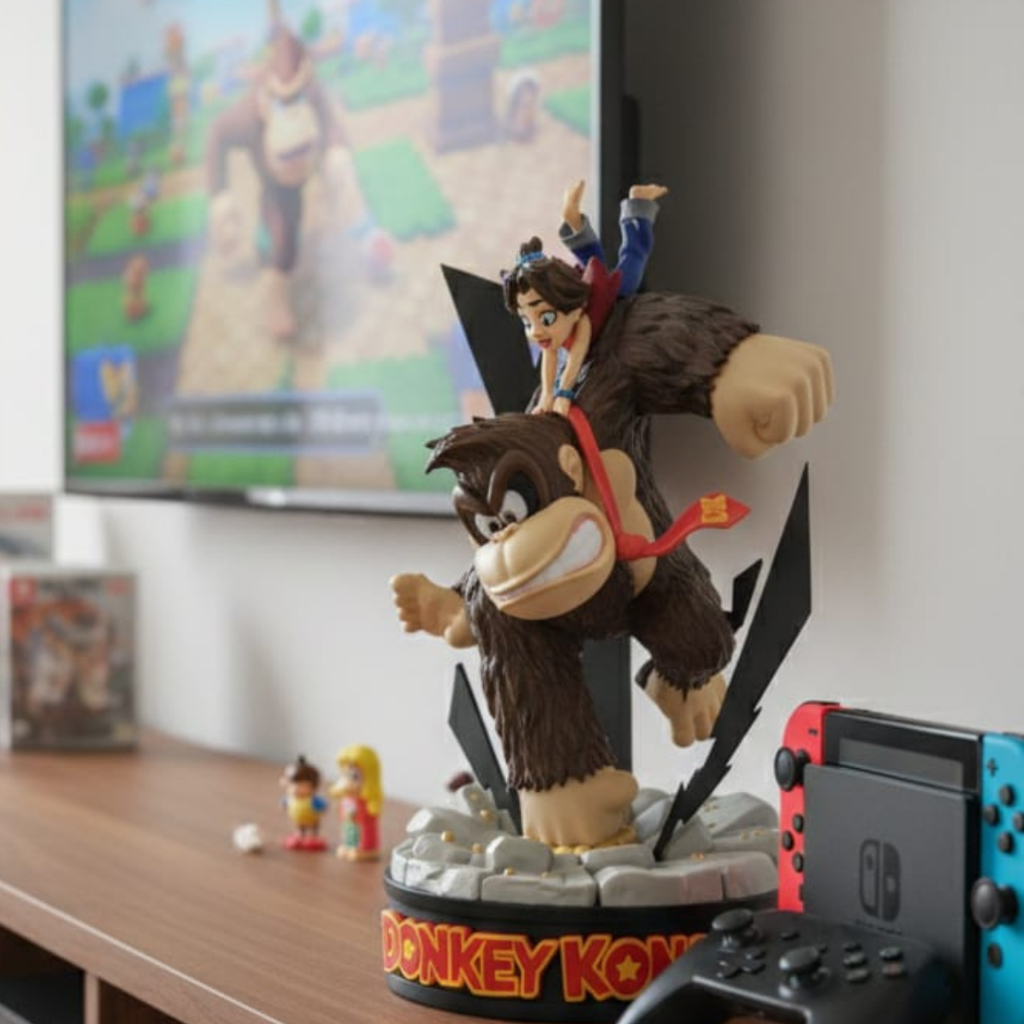Donkey Kong Gigante 33cm  Action Figure Colecionável Impressa em 3D  Decoração Gamer
