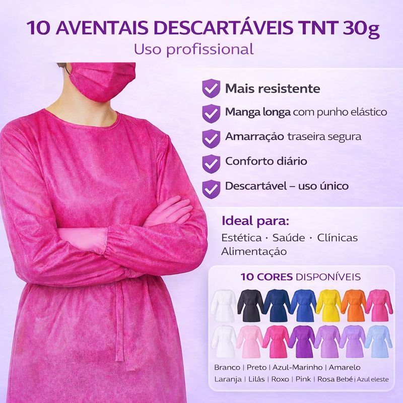 Avental Descartável Tnt: Onde Comprar | BuscaProdutos