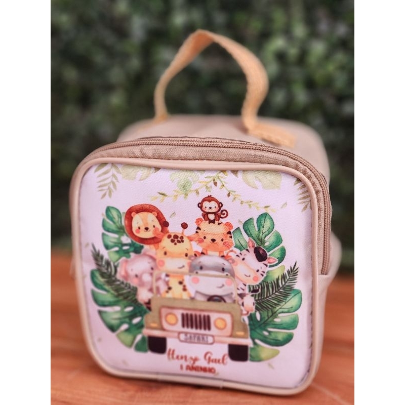KIT BOLSAS 14X14CM PERSONALIZADO, LEMBRANCINHA, ANIVERSÁRIO, FESTA, MENINO, MENINA, SAFARI, FAZENDINHA, STICTH, CIRCO.