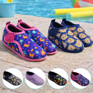 Sapatilha Aquática Infantil Estampada Antiderrapante Piscina Calce Fácil Confortável Leve Flexível em Oferta na Shopee